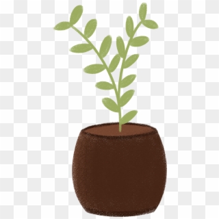Earthen Clay Pots Grass Potted Plants Png And Psd - Flowerpot, Transparent Png