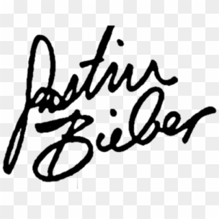 Justin Bieber Autografo Png - Justin Bieber Signature, Transparent Png