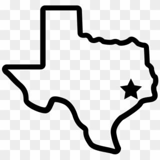 Transparent Texas State Outline Logo Png Transparent - Small Texas State Outline, Png Download
