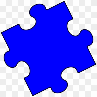 Dark Blue Puzzle Piece, HD Png Download