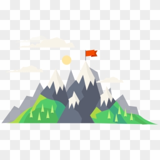 3094 X 1755 4 - Mountain With Flag Png, Transparent Png