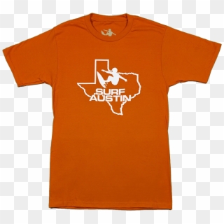 Surf Austin Texas Shirt Orange - Surf Texas T Shirts, HD Png Download