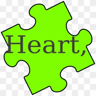 Puzzle Piece Heart Png, Transparent Png