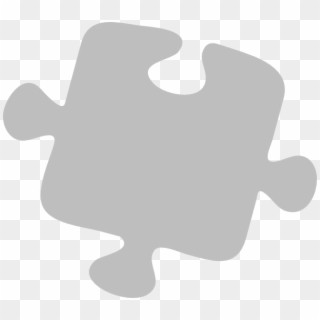 Gray Puzzle Piece Png, Transparent Png