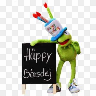 Birthday, Congratulations, Kermit, Frog, Greeting Card - Happy Börsdej, HD Png Download