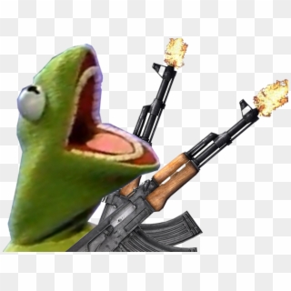 Firearm The Frog Weapon Ak Danse Transprent - Kermit The Frog Ak47, HD Png Download