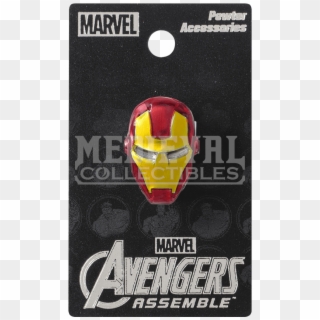 Colored Iron Man Mask Lapel Pin - Iron Man, HD Png Download