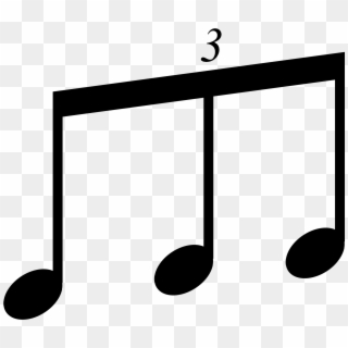 Eight Note Triplet Beam 2 - Triplet Note Png, Transparent Png