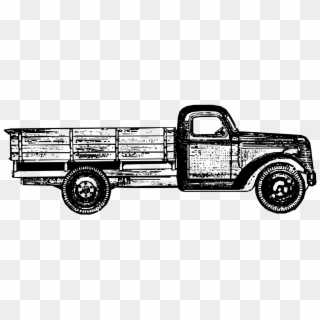 Pickup Truck Car Chevrolet Thames Trader - Vintage Truck Clip Art, HD Png Download