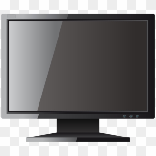 Black Computer Lcd Monitor Png Clipart - Monitor Clipart Png, Transparent Png
