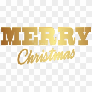 Free Png Merry Christmas Gold Text Png - Gold Text Christmas Png, Transparent Png