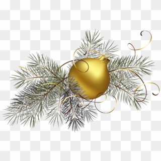 Gold Christmas Clip Art - Christmas Balls Transparent Background, HD Png Download
