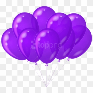Free Png Download Transparent Purple Balloons Png Images - Purple Balloons Clip Art, Png Download