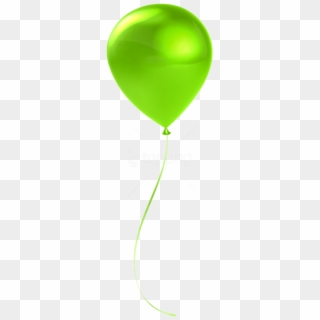 Free Png Download Single Lime Balloon Transparent Png - Transparent Background Green Balloon Png, Png Download