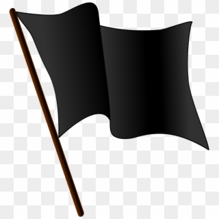 Black Flag Waving - Black Flag With White Background, HD Png Download