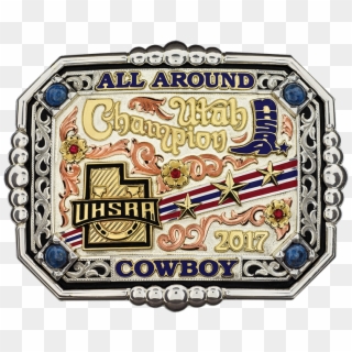 The Iconic Custom - Team Roping Trophy Buckle, HD Png Download