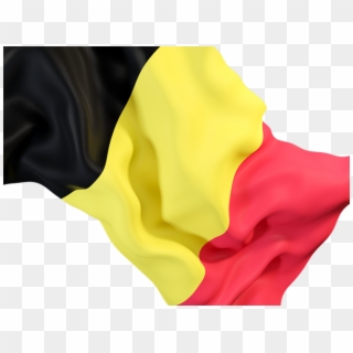 Belgium Waving Flag Png - Flag Of Belgium Png, Transparent Png