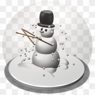 Snowglobe - Snowman, HD Png Download