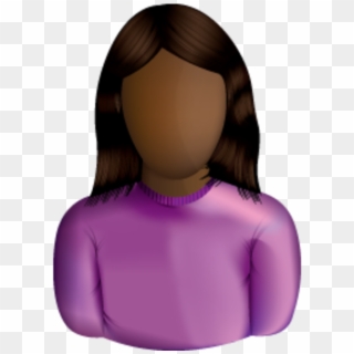 Black Female User 1 Image - Female User Icon, HD Png Download