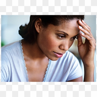 These Symptoms Could Indicate Hiv Infection - Worried Black Woman, HD Png Download
