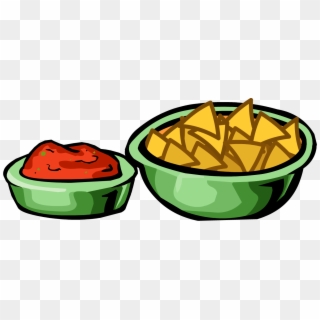 Nachos Clipart Chip Guacamole - Chips And Salsa Clipart, HD Png Download