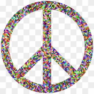 Clipart Prismatic Confetti Peace Sign - Peace Love Music Logos, HD Png Download