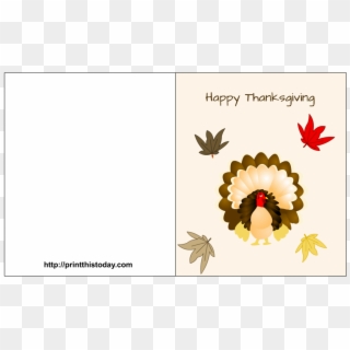 Thanksgiving Cards Printable - Thanksgiving Card Template Free, HD Png Download