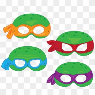 Turtle Teenage Mutant Turtles Mask Ninja Leonardo Clipart - Ninja Turtle Mask Clipart, HD Png Download