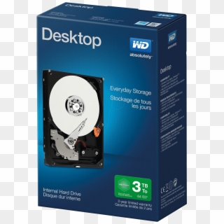 Desktop Hard Drive 3 Tb, Wd Desktop Retail Western, HD Png Download