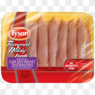 Tyson® Trimmed & Ready Fresh Premium Chicken Breast - 1 Lb Chicken Breast Tenderloins, HD Png Download