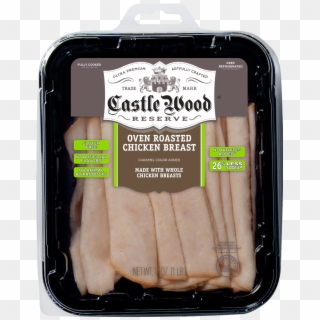 Castle Wood Reserve Sliced Oven Roasted Chicken Breast, - Castlewood Meat, HD Png Download