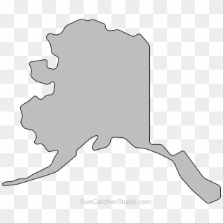 State Outlines, Maps, Stencils, Patterns - Alaska Outline Png, Transparent Png