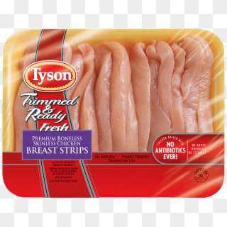 Tyson® Trimmed & Ready Fresh Boneless Skinless Chicken - Tyson Chicken Strips Raw, HD Png Download