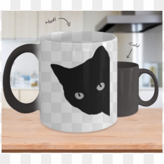 Cat Silhouette Color Changing Mug - Boyfriend Coffee Mugs, HD Png Download