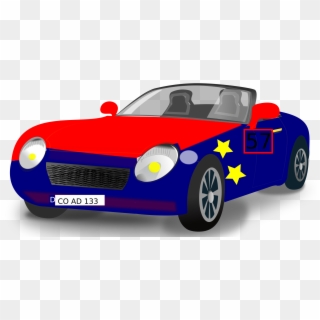 Sports Car Png Pic - Red And Blue Car, Transparent Png