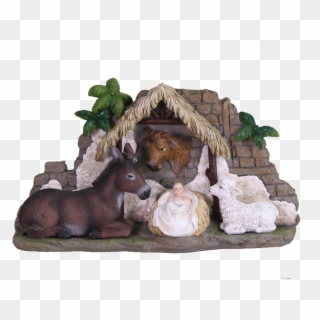 Baby Jesus With Nativity Animals - Lebkuchen, HD Png Download