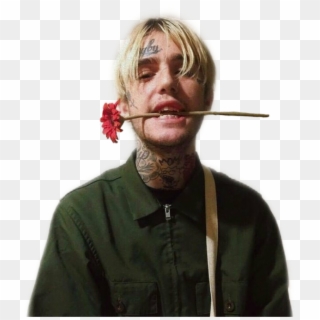 Lil Peep Rose In Mouth, HD Png Download