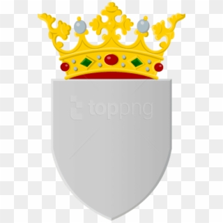 Free Png Silver Shield Png Png Image With Transparent - Crown With Shield, Png Download