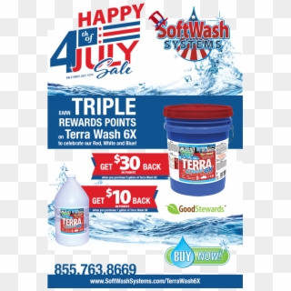 Softwash Systems 4th Of July Sale - Graphic Design, HD Png Download