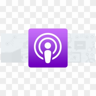 Apple Podcasts Logo On Light Gray Background - Icon, HD Png Download