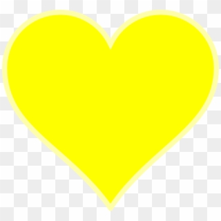 Yellow Heart Transparent Background - Yellow Heart Png, Png Download