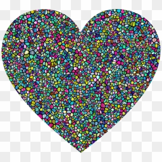 Big Image - Glitter Heart No Background, HD Png Download