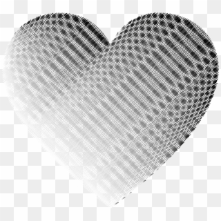 This Free Icons Png Design Of Grayscale Wavy Heart, Transparent Png