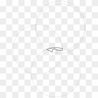 Circles Turning Into A Butterknife - Circle, HD Png Download