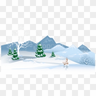 Free Png Winter Ground With Snow Png - Winter Scene Transparent Background, Png Download