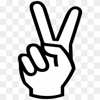 Two hands showing two fingers Hand from the front and back Victory peace  sign Stock Illustration  Adobe Stock