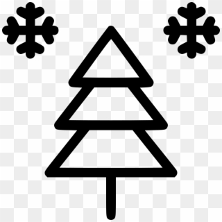 Snow Tree Xmas Comments - Transparent Christmas Tree Png Icon, Png Download