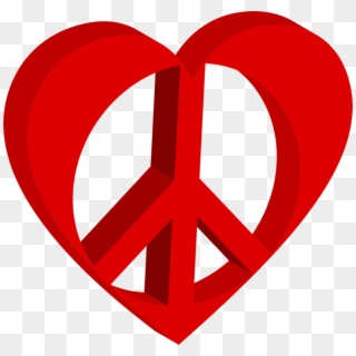 Hand Heart Peace Symbols Sign - Heart, HD Png Download