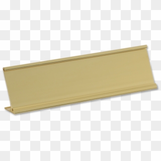 Nameplate Desk Holder, Gold - Wood, HD Png Download