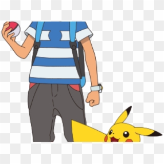 Hello Clipart Ash Pokemon - Ash And Pikachu, HD Png Download